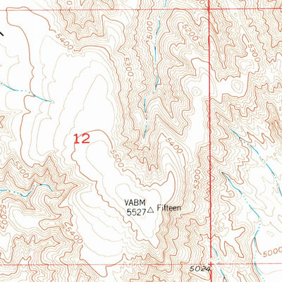 United States Geological Survey Dutch Nick Flat SW, WY (1951, 24000-Scale) digital map