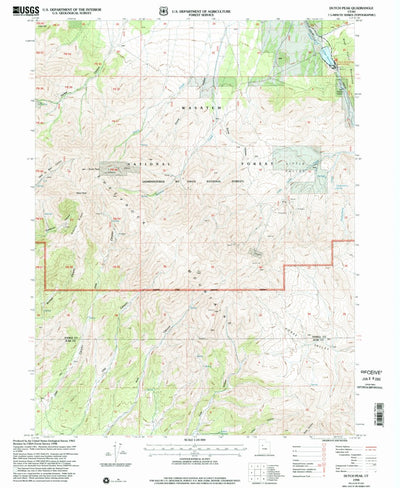 United States Geological Survey Dutch Peak, UT (1998, 24000-Scale) digital map