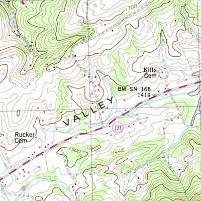 United States Geological Survey Dutch Valley, TN (1941, 24000-Scale) digital map