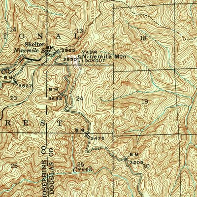 United States Geological Survey Dutchman Butte, OR (1946, 62500-Scale) digital map