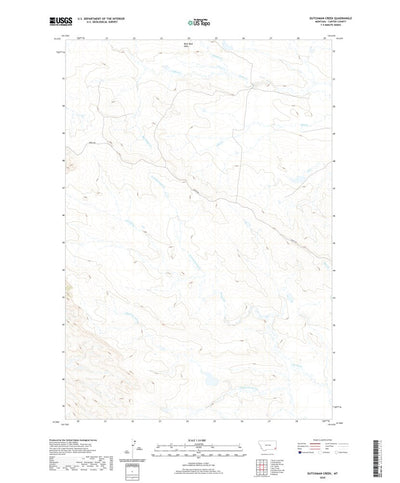 United States Geological Survey Dutchman Creek, MT (2020, 24000-Scale) digital map