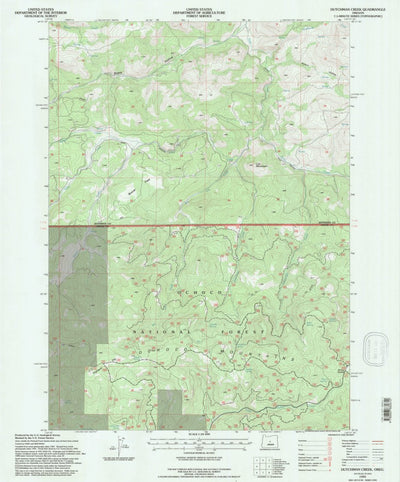 United States Geological Survey Dutchman Creek, OR (1992, 24000-Scale) digital map