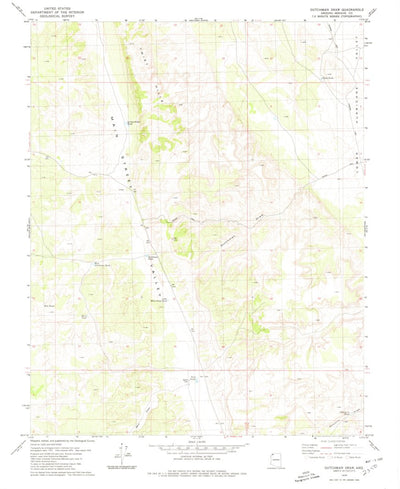 United States Geological Survey Dutchman Draw, AZ (1979, 24000-Scale) digital map