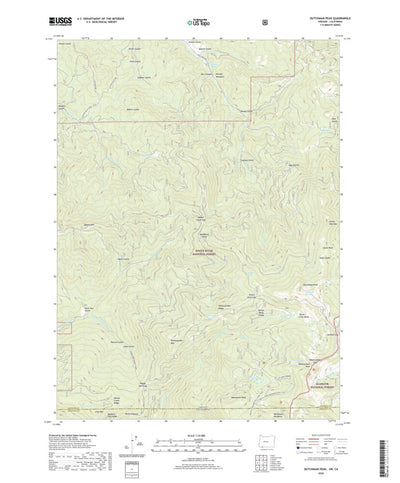 United States Geological Survey Dutchman Peak, OR (2020, 24000-Scale) digital map