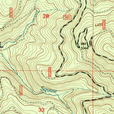 United States Geological Survey Dutchman Peak, OR-CA (1996, 24000-Scale) digital map