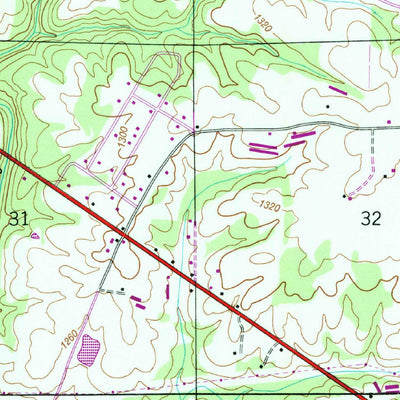 United States Geological Survey Dutton, AL (1947, 24000-Scale) digital map