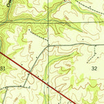 United States Geological Survey Dutton, AL (1950, 24000-Scale) digital map