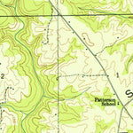 United States Geological Survey Dutton, AL (1950, 24000-Scale) digital map