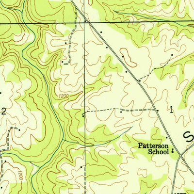 United States Geological Survey Dutton, AL (1950, 24000-Scale) digital map