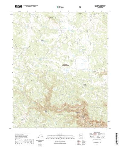 United States Geological Survey Dutton Hill, AZ (2021, 24000-Scale) digital map