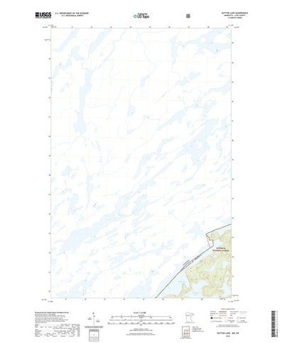 United States Geological Survey Dutton Lake, MN (2022, 24000-Scale) digital map