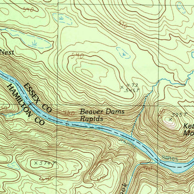 United States Geological Survey Dutton Mountain, NY (1997, 25000-Scale) digital map