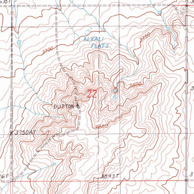 United States Geological Survey Dutton SE, MT (1987, 24000-Scale) digital map