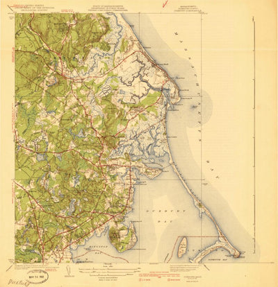 United States Geological Survey Duxbury, MA (1941, 31680-Scale) digital map