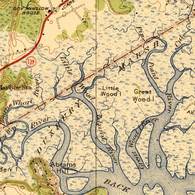 United States Geological Survey Duxbury, MA (1941, 31680-Scale) digital map