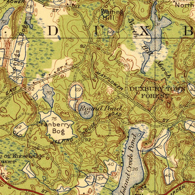 United States Geological Survey Duxbury, MA (1941, 31680-Scale) digital map