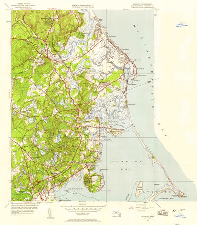 United States Geological Survey Duxbury, MA (1947, 24000-Scale) digital map