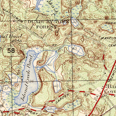 United States Geological Survey Duxbury, MA (1953, 25000-Scale) digital map