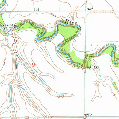 United States Geological Survey Dwight, ND-MN (1964, 24000-Scale) digital map