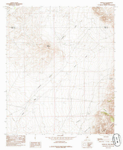 United States Geological Survey Dwyer SE, NM (1985, 24000-Scale) digital map