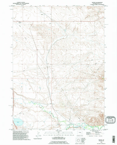 United States Geological Survey Dwyer, WY (1990, 24000-Scale) digital map
