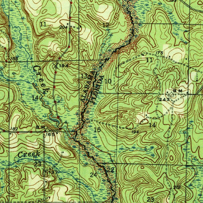 United States Geological Survey Dyas, AL-FL (1944, 62500-Scale) digital map