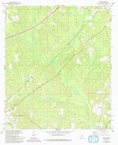 United States Geological Survey Dyas, AL-FL (1978, 24000-Scale) digital map