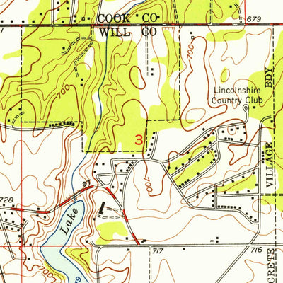 United States Geological Survey Dyer, IN-IL (1953, 24000-Scale) digital map
