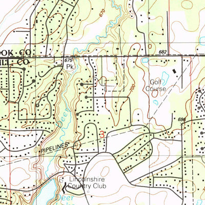 United States Geological Survey Dyer, IN-IL (1990, 24000-Scale) digital map