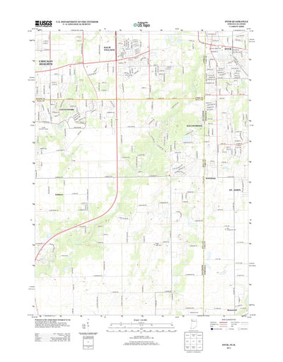 United States Geological Survey Dyer, IN-IL (2013, 24000-Scale) digital map
