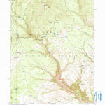 United States Geological Survey Dyer Mountain, UT (1950, 24000-Scale) digital map