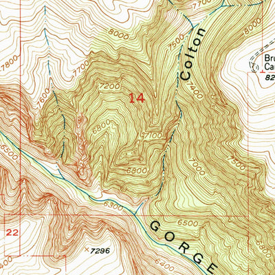 United States Geological Survey Dyer Mountain, UT (1950, 24000-Scale) digital map