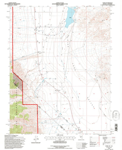 United States Geological Survey Dyer, NV-CA (1994, 24000-Scale) digital map
