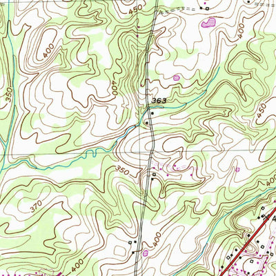 United States Geological Survey Dyer, TN (1953, 24000-Scale) digital map