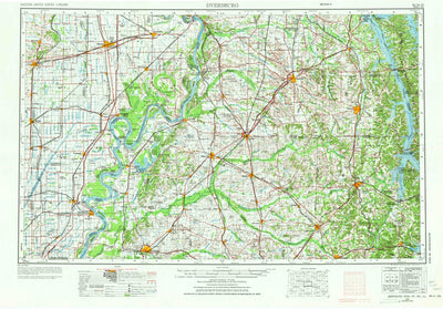 United States Geological Survey Dyersburg, TN-KY-MO-IL-AR (1956, 250000-Scale) digital map