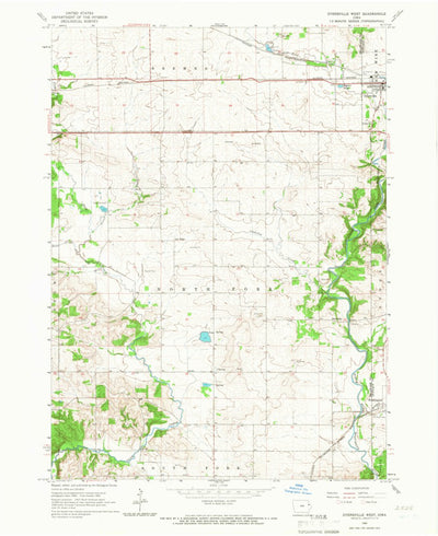 United States Geological Survey Dyersville West, IA (1965, 24000-Scale) digital map