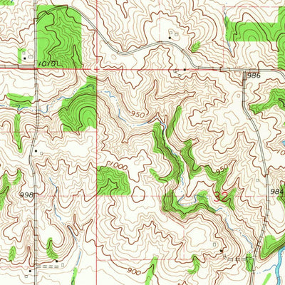 United States Geological Survey Dyersville West, IA (1965, 24000-Scale) digital map