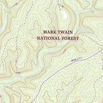 United States Geological Survey Dyestone Mountain, MO (2021, 24000-Scale) digital map