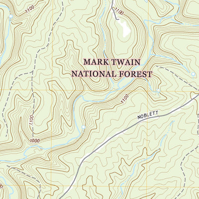 United States Geological Survey Dyestone Mountain, MO (2021, 24000-Scale) digital map