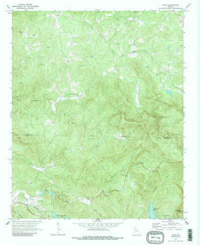 United States Geological Survey Dyke, GA (1971, 24000-Scale) digital map