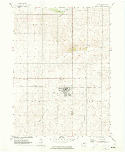 United States Geological Survey Dysart, IA (1971, 24000-Scale) digital map