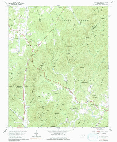 United States Geological Survey Dysartsville, NC (1962, 24000-Scale) digital map