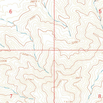 United States Geological Survey E C P Peak, AZ (1967, 24000-Scale) digital map