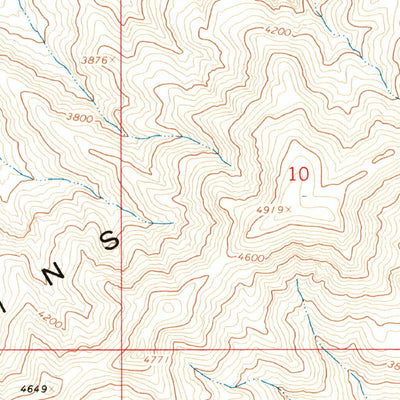 United States Geological Survey E C P Peak, AZ (1967, 24000-Scale) digital map