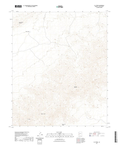 United States Geological Survey E C P Peak, AZ (2021, 24000-Scale) digital map