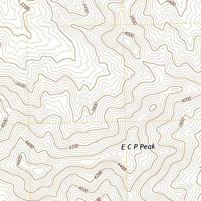 United States Geological Survey E C P Peak, AZ (2021, 24000-Scale) digital map