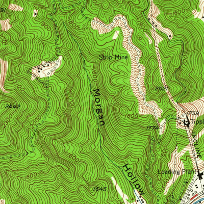 United States Geological Survey Eagan, TN-KY (1953, 24000-Scale) digital map
