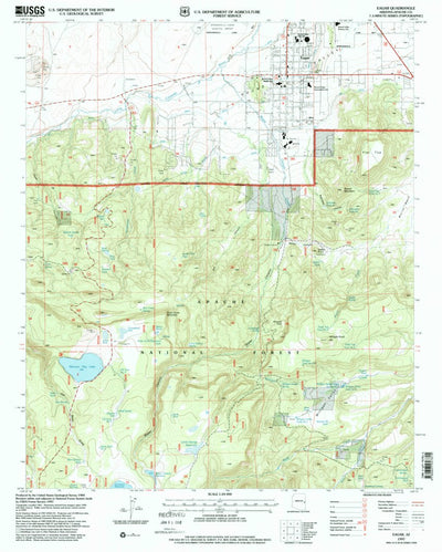 United States Geological Survey Eagar, AZ (1997, 24000-Scale) digital map