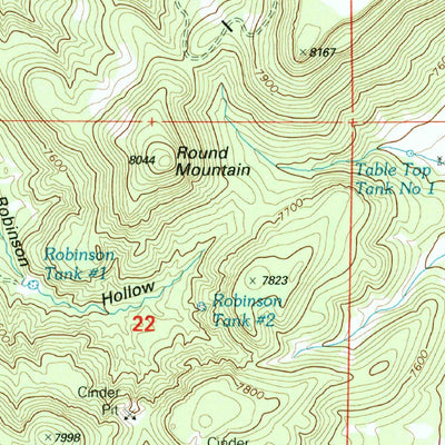 United States Geological Survey Eagar, AZ (1997, 24000-Scale) digital map
