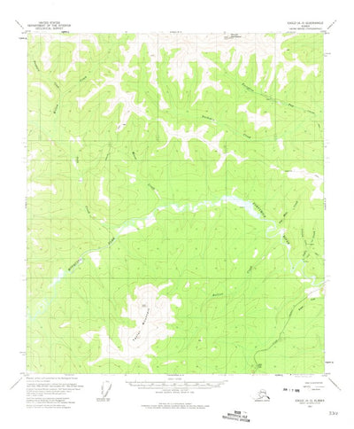 United States Geological Survey Eagle A-3, AK (1957, 63360-Scale) digital map